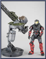 Warthog Gauss Cannon (with Spartan Operator) from Halo Reach - Series 3 - Upgrade Packs manufactured by McFarlane [Loose]