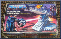 Beam Blaster and Artillery from He-Man - Masters of the Universe - Accessories manufactured by Mattel [Front]