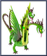 Zippleback (Wacky Flex Necks) from How to Train Your Dragon 2 - Power Dragons manufactured by Spinmaster [Loose]