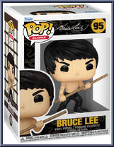 Bruce Lee (Bo Staff) from Icons - Pop! Vinyl Figures manufactured by Funko [Front]