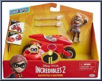 Elasticycle & Elastigirl from Incredibles 2 - Junior Supers manufactured by Jakks Pacific [Front]