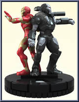 Iron Man & War Machine from Invincible Iron Man - HeroClix - Basic Series manufactured by WizKids [Loose]