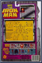 Iron Man (Space Armor) from Iron Man - Series 2 manufactured by Toy Biz [Back]