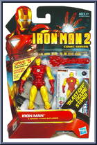 Iron Man (Blast-Off Figure Stand) from Iron Man 2 - 2010 Movie - Comic Series manufactured by Hasbro [Front]