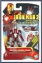 Iron Man (Inferno Mission Armor) from Iron Man 2 - 2010 Movie - Concept Series manufactured by Hasbro [Front]