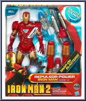 Iron Man (Repulsor Power) from Iron Man 2 - 2010 Movie - Electronic manufactured by Hasbro [Front]