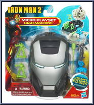 War Machine from Iron Man 2 - 2010 Movie - Micro Heads Mini Playsets manufactured by Hasbro [Front]
