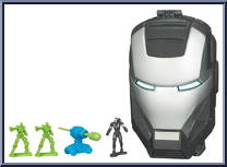 War Machine from Iron Man 2 - 2010 Movie - Micro Heads Mini Playsets manufactured by Hasbro [Loose]