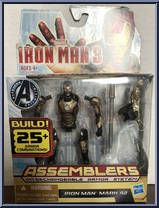 Iron Man (Mark 42) (Black) from Iron Man 3 - Movie - Assemblers manufactured by Hasbro [Front]