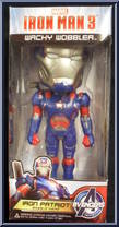Iron Patriot from Iron Man 3 - Movie - Wacky Wobblers manufactured by Hasbro [Front]