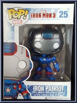Iron Patriot (Metallic) from Iron Man - Iron Man 3 Pop! manufactured by Funko [Front]