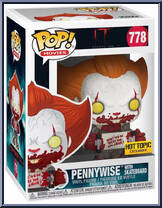 Pennywise (with Skateboard) from IT - Pop! Vinyl Figures manufactured by Funko [Front]