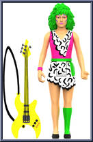 Pizzaz (Neon) from Jem and the Holograms - ReAction Figures manufactured by Super7 [Loose]