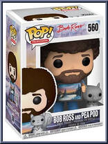 Bob Ross and Pea Pod from Joy of Painting - Pop! Vinyl Figures manufactured by Funko [Front]
