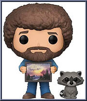 Bob Ross and Raccoon Action Figure