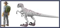 Dr. Alan Grant & Velociraptor Set from Jurassic World - Hammond Collection - Sets manufactured by Mattel [Loose]