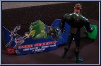 Green Lantern vs. Amberbot from Justice League - Cyber Trakkers manufactured by Mattel [Loose]
