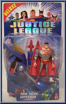 Superman (Deluxe Twin Talon) from Justice League - Foreign Releases manufactured by Mattel [Front]