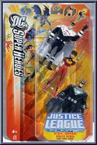 Batman / Superman / Wonder Woman from Justice League Unlimited - 3-Packs - DC Super Heroes - Orange Cards manufactured by Mattel [Front]