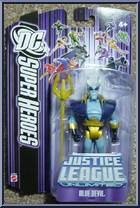 Blue Devil from Justice League Unlimited - DC Super Heroes - Purple Cards manufactured by Mattel [Front]