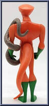 Copperhead from Justice League Unlimited - DC Super Heroes - Orange Cards manufactured by Mattel [Loose]
