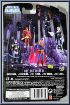 Flash (Lightning Bolt) from Justice League Unlimited - DC Super Heroes - Purple Cards manufactured by Mattel [Back]
