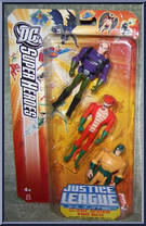Lex Luthor / Copperhead (DC) / Mirror Master from Justice League Unlimited - 3-Packs - DC Super Heroes - Orange Cards manufactured by Mattel [Front]