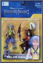 Riku with Captain Hook from Kingdom Hearts - Series 1 manufactured by Squaresoft [Front]