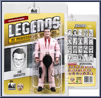 Jim Cornette (Fuschia Jacket) from Legends of Professional Wrestling - Yellow Cards manufactured by Figures Toy Company [Front]