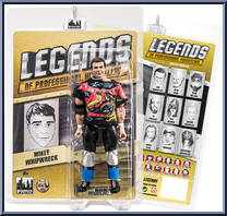 Mikey Whipwreck (Blue Ankles) from Legends of Professional Wrestling - Yellow Cards manufactured by Figures Toy Company [Front]