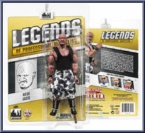 New Jack from Legends of Professional Wrestling - Yellow Cards manufactured by Figures Toy Company [Front]