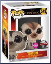 Timon (Live Action) (Flocked) from Lion King - Pop! Vinyl Figures manufactured by Funko [Front]