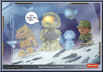 Halo from Little People Collector - Basic Series manufactured by Fisher-Price [Back]