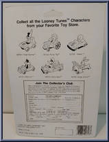 Sylvester and Tweety from Looney Tunes - Blue Cards manufactured by ERTL [Back]
