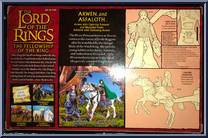 Arwen and Asfaloth (Red Box) from Lord of the Rings - Fellowship of the Ring - Deluxe Horse & Riders manufactured by Toy Biz [Back]