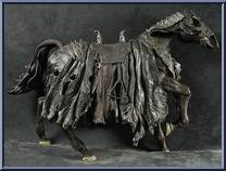 Ringwraith and Horse from Lord of the Rings - Fellowship of the Ring - Deluxe Horse & Riders manufactured by Toy Biz [Loose]
