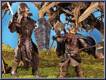Uruk-Hai Warrior vs Gimli from Lord of the Rings - Fellowship of the Ring - Multi-Packs manufactured by Toy Biz [Loose]