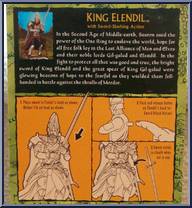 King Elendil (Sword Attack Action) from Lord of the Rings - Trilogy - Fellowship of the Ring - Series 3 manufactured by Toy Biz [Back]