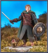 Merry (Rohan Armor with Sword Slashing Action) from Lord of the Rings - Trilogy - Return of the King - Series 2 manufactured by Toy Biz [Loose]