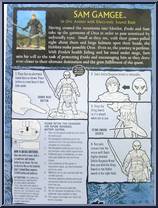 Sam (Orc Armor, Electronic Base) from Lord of the Rings - Trilogy - Return of the King - Series 5 manufactured by Toy Biz [Back]