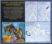 Sharku & Warg Beast from Lord of the Rings - Two Towers - Deluxe Horse & Riders manufactured by Toy Biz [Back]