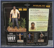 Mr. Eko from Lost - Series 2 manufactured by McFarlane [Back]