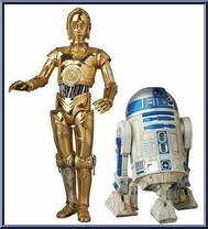 C-3PO & R2-D2 from Mafex - Star Wars manufactured by Medicom [Loose]