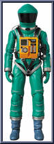 Space Suit (Green) from Mafex - 2001: A Space Odyssey manufactured by Medicom [Loose]