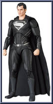 Superman (Black Suit) (Zack Snyder) from Mafex - DC manufactured by Medicom [Loose]