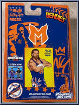 Brian Myers (Blue / Orange) from Major Wrestling Figure Podcast - Major Bendies - Exclusives manufactured by Unknown [Back]