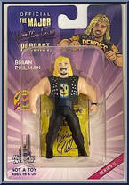 Brian Pillman from Major Wrestling Figure Podcast - Major Bendies - Series 2 manufactured by Unknown [Front]