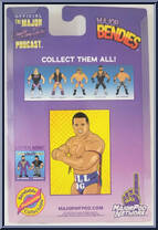 British Bulldog from Major Wrestling Figure Podcast - Major Bendies - Series 4 manufactured by Unknown [Back]