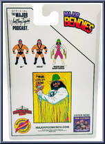Macho Man Randy Savage from Major Wrestling Figure Podcast - Major Bendies - Exclusives manufactured by Unknown [Back]