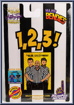 Referee TTD from Major Wrestling Figure Podcast - Major Bendies - Exclusives manufactured by Unknown [Back]
